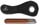 Stirrup link & pin, wax cast steel, fits right & left hand, tempered